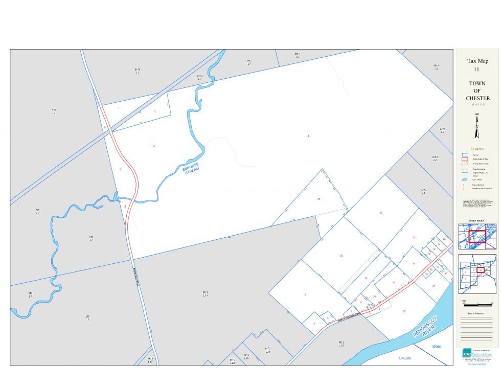 Tax Maps Town of Chester, Maine