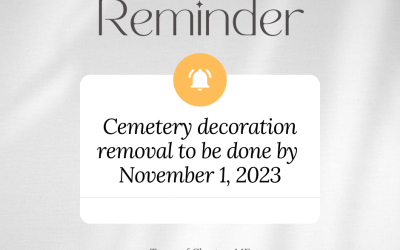 Cemetery Decoration Removal